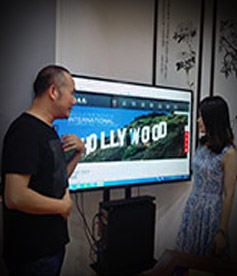 感謝電影制作公司胡導演遠從廣州來到我公司交流網站，我們定全力以赴，不負使命，幫您把網絡營銷落地。